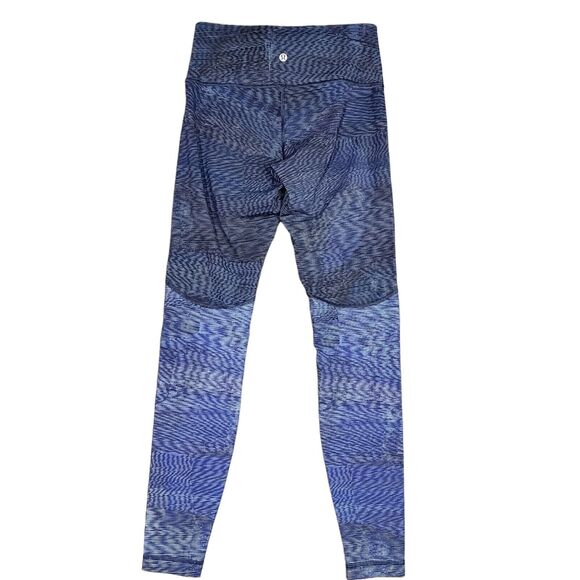 Lululemon Wunder Under Hi-Rise Tight Blocked Luxtreme 28" Size 6 Battleship Blue - Picture 3 of 8